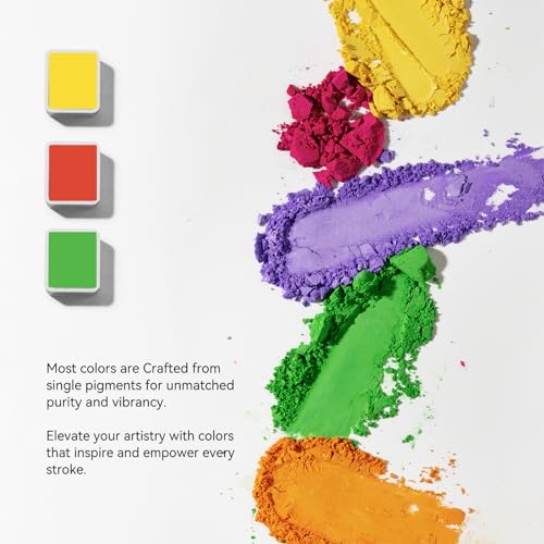 Paul Rubens Watercolor Paint Set Artist Grade, 24 Vivid Floral Colors with Portable Metal Box for Artists, Beginners, Hobbyists, Students — view 2