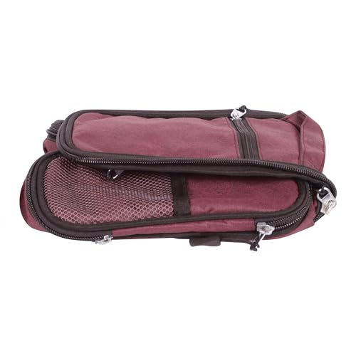 OxbOw Hanging Makeup Kit Travel Organizer, Toiletry Bag for Women, Shaving Kit Bag for Men, Cosmetic Organizer Makeup Pouch TB_P.R.O (20 X 20 X 11 Cm) (Maroon) 7 414kjo962FL