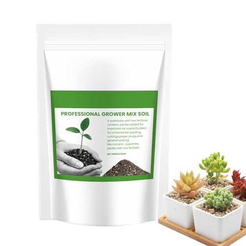 Tierra para plantas de interior – Tierra para macetas – Compost regulador de la humedad con fertilizante de larga duración para plántulas, arriates altos jardín y exterior