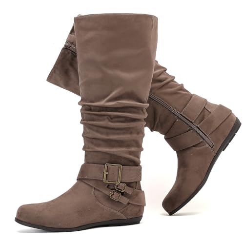 Luoika Women's Extra Wide Calf Boots
