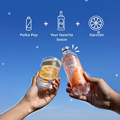 Image of POLKA POP Orange Naturally Flavoured Sparkling Water (Single Bottle, 300ml)