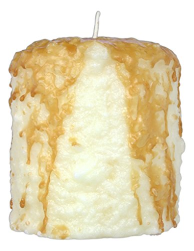 Warm Glow Candle Company 5'' Hand Dipped Sweet Dessert Hearth Candle (Caramel Corn) #TOP1