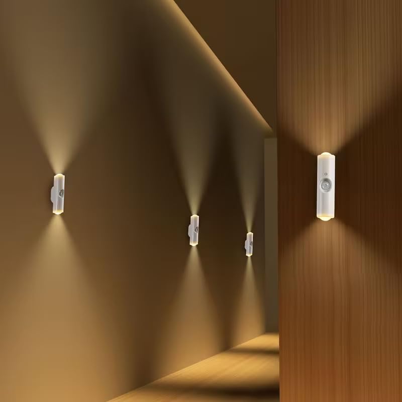 LED Wall Light with Motion Sensor | RGB Color Changing Indoor Night Lamp for Bedroom, Living Room & Hallway | Smart Decorative Wall Sconce with Dual Light Effects | Energy Efficient Mood Lighting-image-26