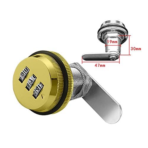 TOP-VIGOR 2Pcs 3 Digit Code Combination Cam Lock - Image 2
