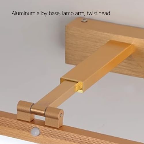 Lámpara de pared LED minimalista de 40cm con diseño rectangular dorado 4