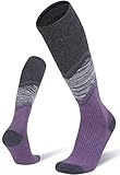 Fitrell 2 Pack Women's Ski Socks with Full Cushion Wool Winter Thermal Knee High Warm Socks for...