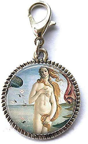 Venus Birth Renaissance Art Venus Jewellery Friend Gift Bracelet Pendant Zipper Pull Charm with Lobster Clasp Art Photo Zipper Pull Jewelry