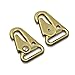 Joyzol Metal Sling Clips, 100% Solid Brass Hook Heavy Duty HK Clips 2Pcs Spring Snap Hooks Outdoors Paracord Backpack Tactical Accessories