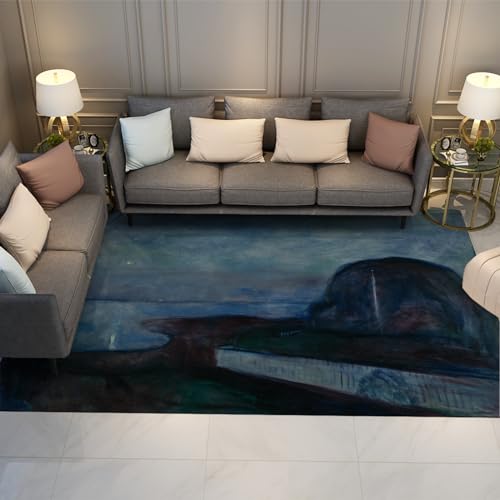 Tapis Nuit Étoilée Munch antidérapant pour le bureau à domicile