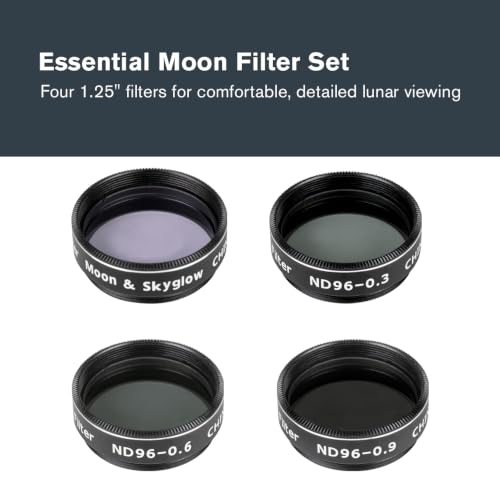 Celestron Moon Filter Set – Neutral Density & Sky Glow Filters – Moon Map - image 2