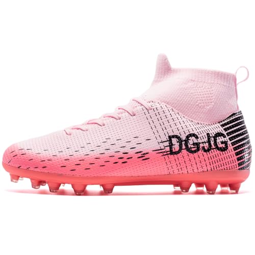 Youth Soccer Cleats Mens Training Football Cleats Lightweight Womens High-top Soccer Shoes AG, Tacos de Futbol para Hombre3