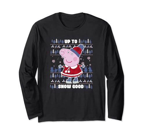 T-shirt Peppa Pig de Noël pull moche vêtement enfant manches longues coton