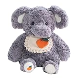 Peluche Elefante | 28 cm Decoración del Hogar Abrazable y Relajante | de Peluche Suave y Tierno - para Niños y Niñas Favoritos de Viaje Interior y Exterior Hogar Dormitorio