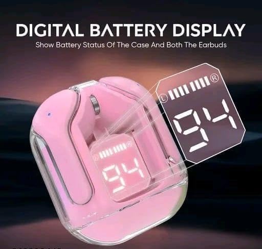 Image of Wireless Earbuds Bluetooth 5.3 TWS Earphones Full Touch Control Headphones Fast Stable & Connection Smart LED Headset Sports Bud Built-in Microphone Immersive Sound Quality Ensure