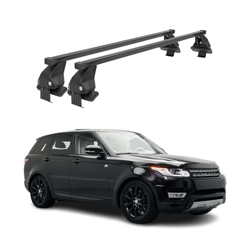 OMAC - Barras de techo transversales de acero para Land Rover Range Rover Sport L494 2013-2022 - Antirrobo incluido - Probado City Crash - DIN 75302:2019 - ISO/Paso 11154:2006 - Carga máxima 50 kg