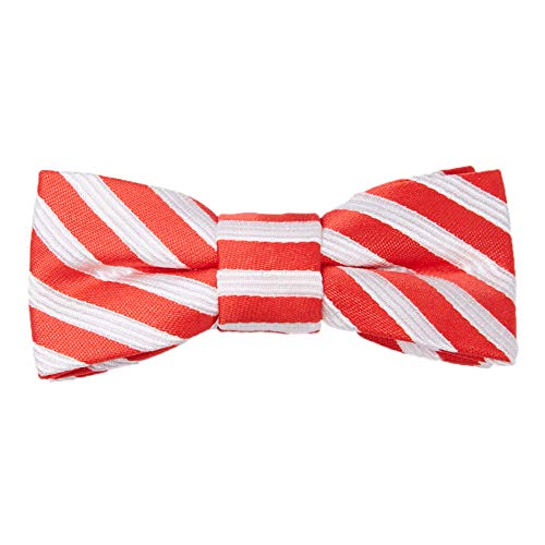 Jacob Alexander Infant Candy Cane Red White Stripe Clip-On Bow Tie