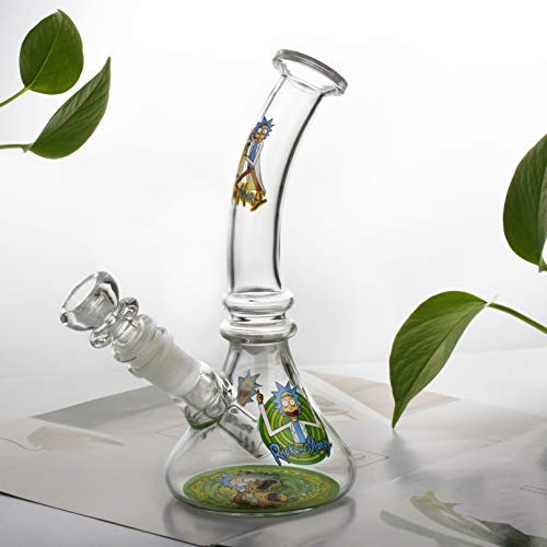 The7boX Kleine Glasbong 14,4 mm Wasser Pipe mit Chillum – Bild 4