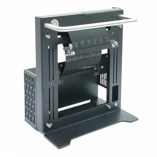 Gabinete X32 para PC de Forma Compacta, Open Air, Mini-ITX, Acero Negro, 175 × 205 × 110 mm, 3.2 L, Chasis de Acero de 1.8 mm con Revestimiento en Polvo Negro, Fuente Flex ATX, Cable Riser PCIe 3.0, Soporte para GPU y Llaves Allen miniatura 5
