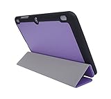 iShoppingdeals Viola Purple Slim Shell Case for Insignia Flex 8 NS-P16AT08 8-Inch Android Tablet , Tri-Fold Ultra Slim Lightweight Stand Cover Case