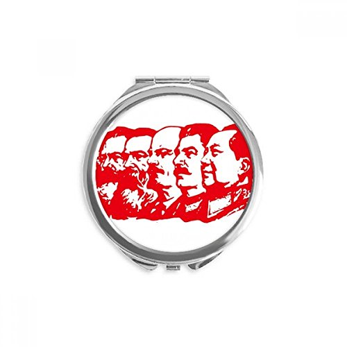 Miroir de poche à la main marxisme rouge résout le manque de miroir en déplacement