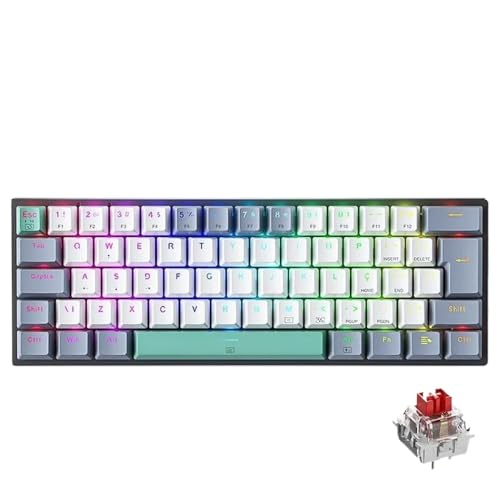 Clavier mécanique compact Machenike K500-B61 pour éliminer les fautes de frappe et le ghosting