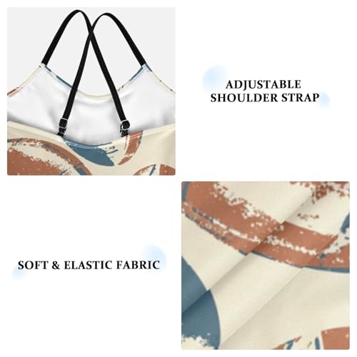 Vintage Brown Rugby Girls Swimsuit One Piece Bathing Suit for Baby Girls' Swimwear 3-10T3