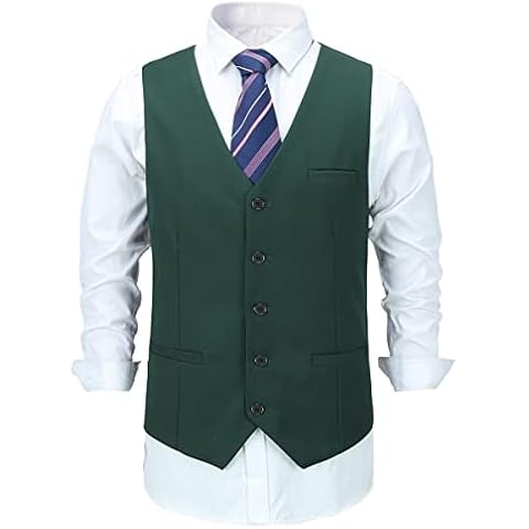 Gilet Slim Fit Allthemen Vert XL Cover