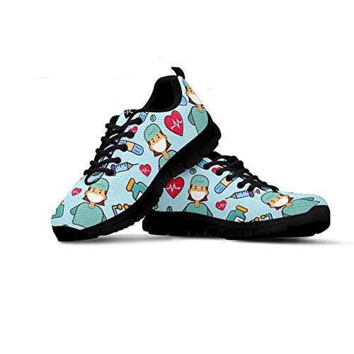 Hugs Idea Freizeit-Sneaker / Laufschuhe mit Schnürung, atmungsaktiv, - Krankenschwester 6 - Größe: 44.5 EU