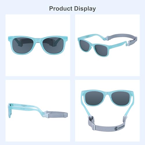Image of COCOSAND Flexible Polarized Baby Sunglasses with Strap