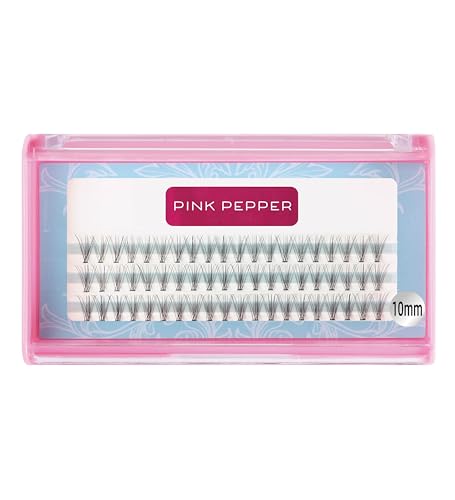 PINK PEPPER セルフ まつげエクステ セルフまつエク 部分ツケマ 部分用 DIY マツエク フレアー 10本束 (10mm)