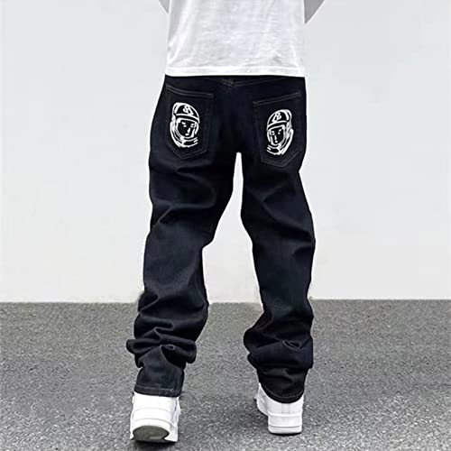 Men's Y2K Jeans Hip Hop Baggy Denim Pants Vintage Skateboard Pants Grunge Clothes Loose Fit Graphic Jeans2