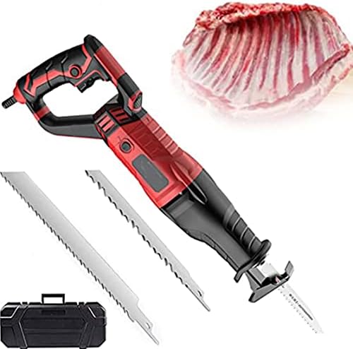 900W Electric Bone Cutting Machine, Butcher's Meat Slicer with 180° Rotatable Body, 6 Adjustable Speeds, Perfect for Home & Commercial Use, Blue Color