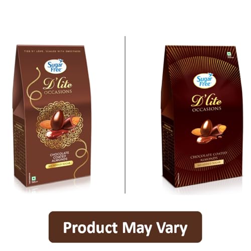 Image of Sugar Free D'Lite Chocolate Coated Almonds Gift Pack, 100 g