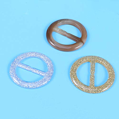 BESTOYARD 9 peças cachecol redondo fivela, camiseta, cachecol, argola para roupas, cachecol, chapéus