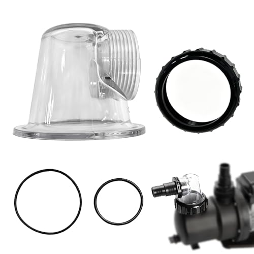 YOFHPT Pool Umwälzpumpe Transparenter Einsatz Vorfilterdeckel Poolpumpe Poolpumpe Ersatzteile mit O-Ring Dichtungen für SPS100 SPS75 SPS50 SPS25