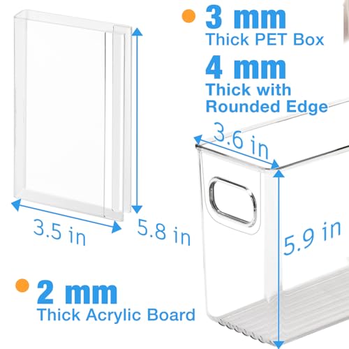 Ugotfeels Breastmilk Storage Container with Freezer Flattener Kit to Flatten Standing Breast Milk Bags in Organizer Bins Save Refrigerator Space(2 Pack)