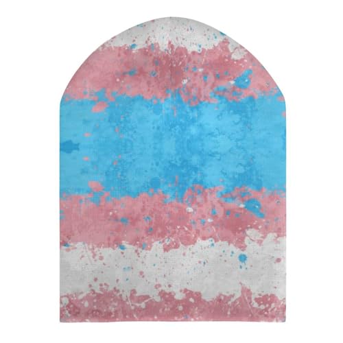 LGBTQ Transgender Pride Kids Beanie Hat for for Girls Boys Children Cap Winter Knitted Chemo Cancer Headwear Accessories Gifts Decoration Black3