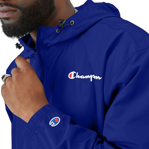 Image of Champion Men's Jacket, Stadium Full-zip Jacket, Wind Resistant, Water Resistant Jacket for Men