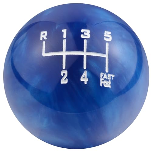 Padaodao Manípulo de alavanca de mudanças azul de 6 velocidades para alavanca de mudanças de carro