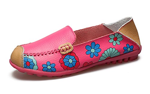 Image of VenusCelia Women's Floral Comfort Walking Flat Loafer