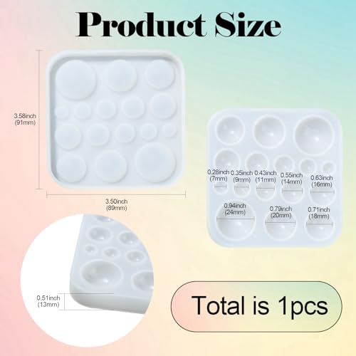 Moules ronds fabrication bagues en silicone pour cabochon résine