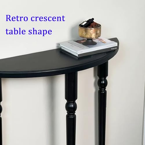 Mesa de centro retro negra para ganar espacio en salas pequeñas 4