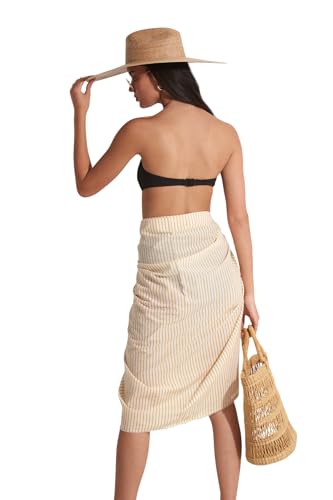 Gottex Beach Life 100% Cotton Sarong Wrap Swimsuit Coverup for Women, One Size Pareo Fits Most Versatile Beachwear3