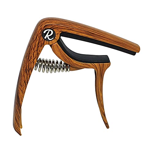 Riff Music Products RGC03RW Capodastre Deluxe pour guitare électrique/acoustique Effet bois - Les Beatles, Paul McCartney, John Lennon, RIngo Starr, George Harrison Riff Music Products RGC03RW Capodastre Deluxe pour guitare électrique/acoustique Effet bois