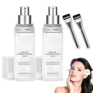 Changing Foundation, Magic Skin Changing Foundation, Color Changing Foundation, Foundation, Cosmetics Foundation, Foundation Color Changing (2pcs, 1)