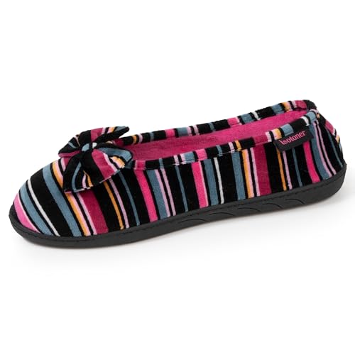 Isotoner Chaussons pantoufles Ballerines femme semelle ultra-souple, confortables, semelle à mémoire de forme, 41 EU, rayures