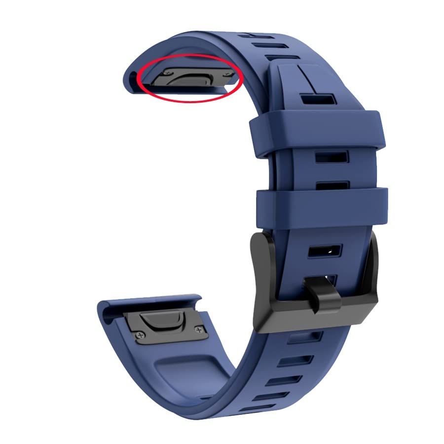 Bracelet de montre en silicone 22mm 26mm pour Garmin Fenix 6 5 Pro et Enduro coloris agate