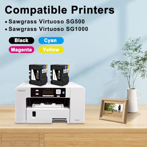 Cartucho de tinta de sublimação B-Series compatível com impressora Sawgrass Virtuoso SG500 SG1000 (1