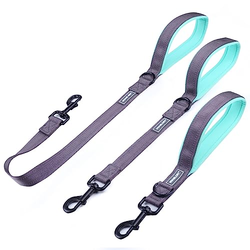 8 Best Short Dog Leashes for Training 11 VIVAGLORY Short Dog Leash, Short Traffic Leash for Dogs, Traffic Dog Leash, Short Training Leash for Medium & Large Dogs, 30INCH, Grey