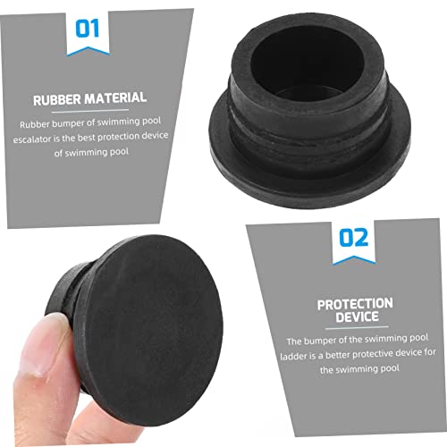 Tapones de goma para escalera de piscina 6 piezas miniatura 3